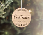 Personalised Christmas Ornament - Script Name & Year