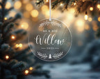 Wedding Christmas Ornament - Personalised Mr & Mrs