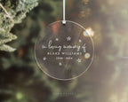 Memorial Christmas Ornament - In Loving Memory Keepsake