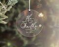 Personalised family Christmas ornament with surname and established year