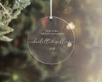 Engaged Christmas Ornament - The Year We Got Engaged